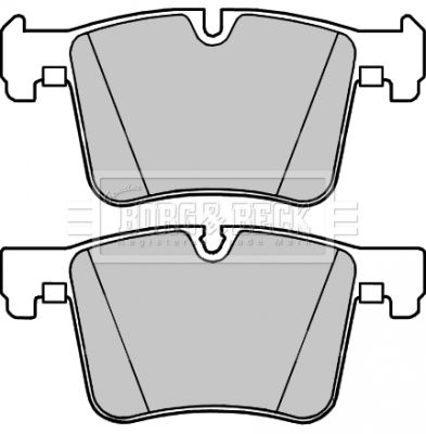 BORG & BECK Комплект тормозных колодок, дисковый тормоз BBP2315